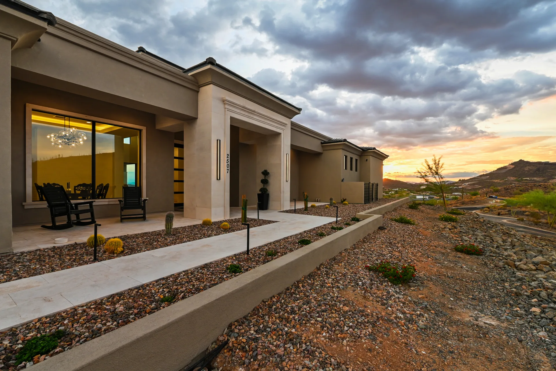 Praiano Way front entry