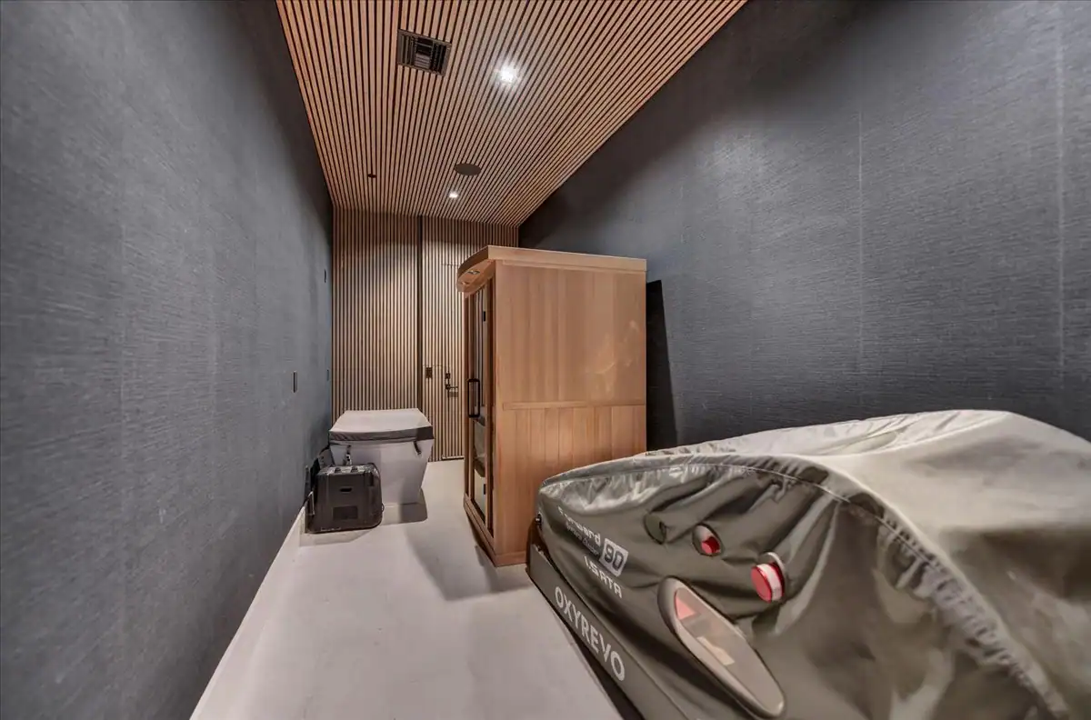 Hidden room behind concealed entry