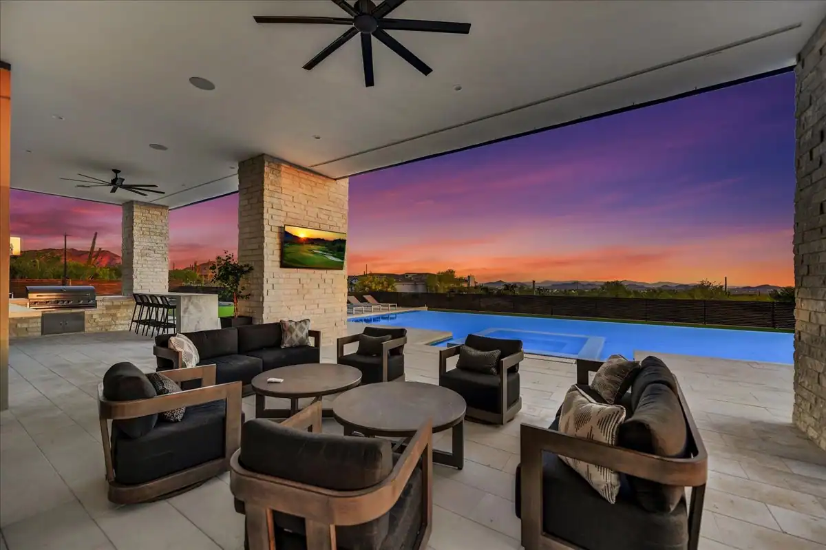 Patio sitting area
