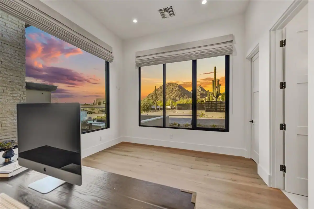 Study with view to the patio