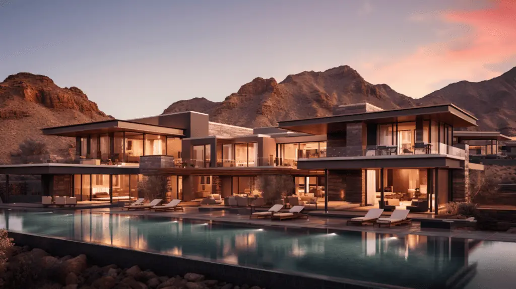 modern luxury home in the mountains