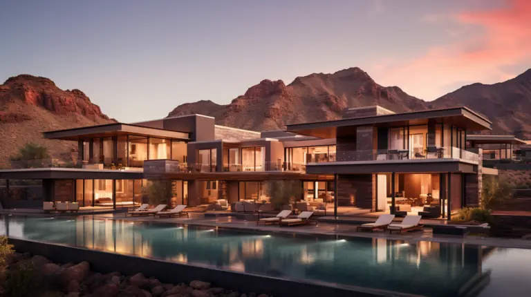 modern luxury home in the mountains